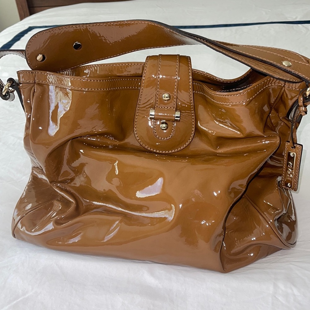 Escada patent leather purse
